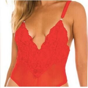 We are HAH Size XS New Cheap and Cheerful Sexy Bodysuit Blood Orange